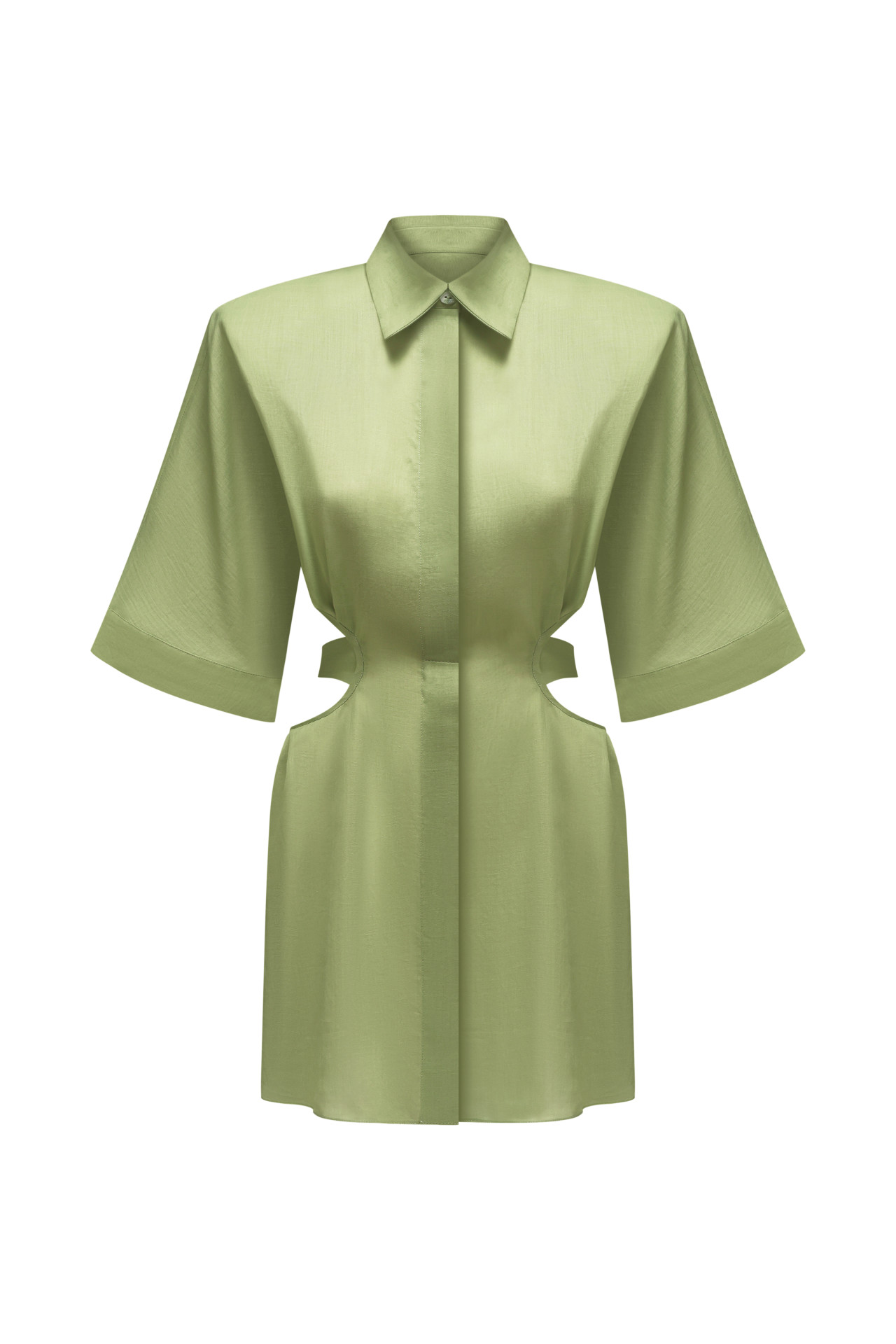Lime Breeze Shirt Dress