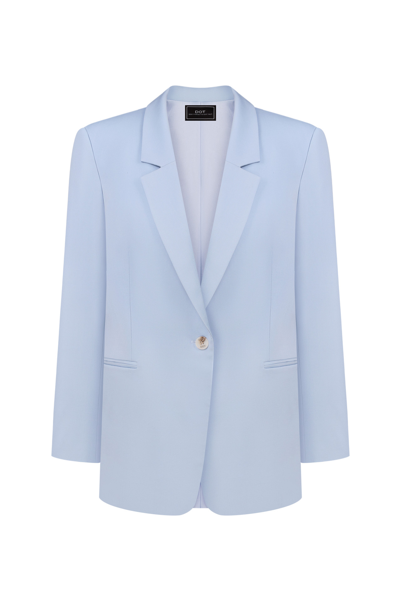 Ice Blue Sculpt Blazer