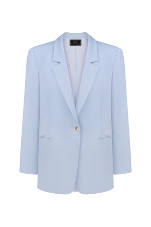 Ice Blue Sculpt Blazer #1