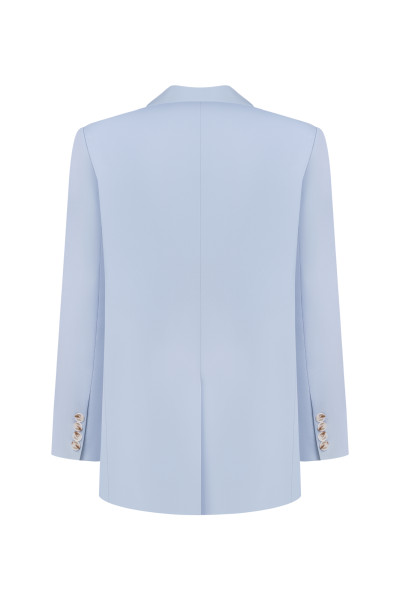 Ice Blue Sculpt Blazer #4