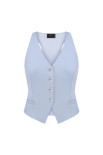 Chaleco Ice Blue Tailored