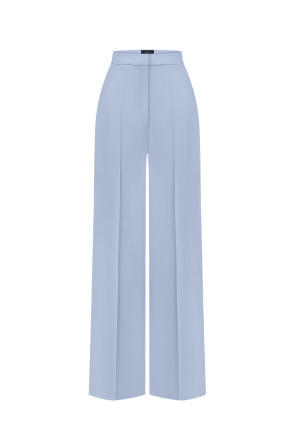 Ice Blue Palazzo Trousers #1