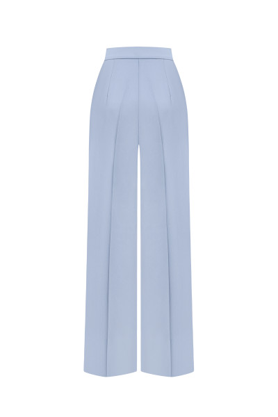 Ice Blue Palazzo Trousers #4