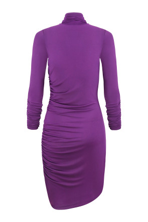 Asymmetric dress Nana purple