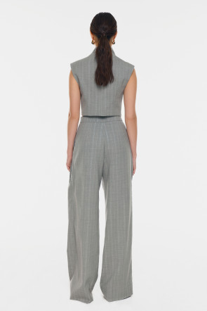 Pin Stripe Wide Pants #2