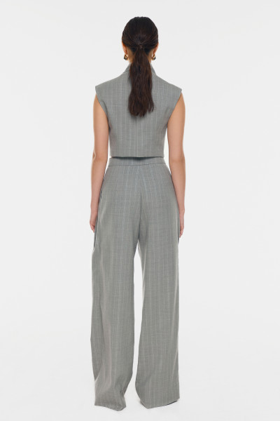 Pantalones anchos a rayas #3