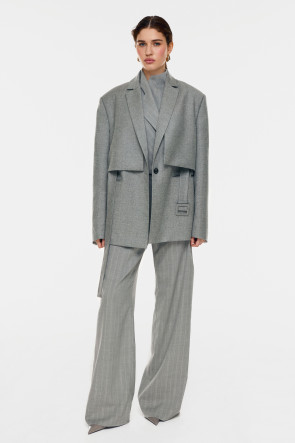 Pin Stripe Wide Pants #2