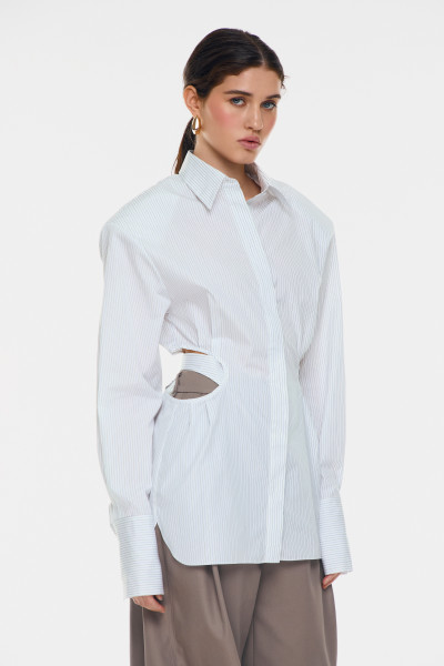 Camisa con rayas recortadas #6