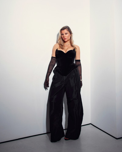 Corsé de terciopelo Lina #5