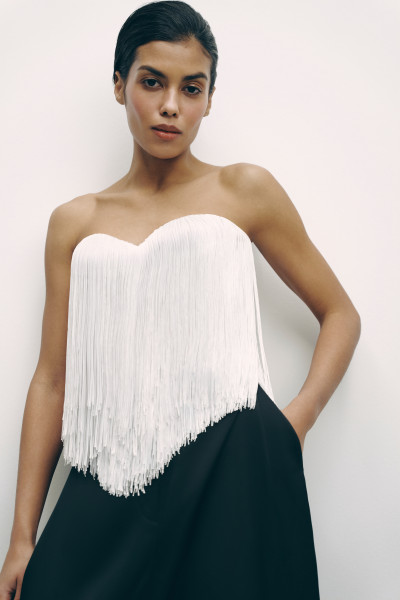 Fringe Corset ivory #5