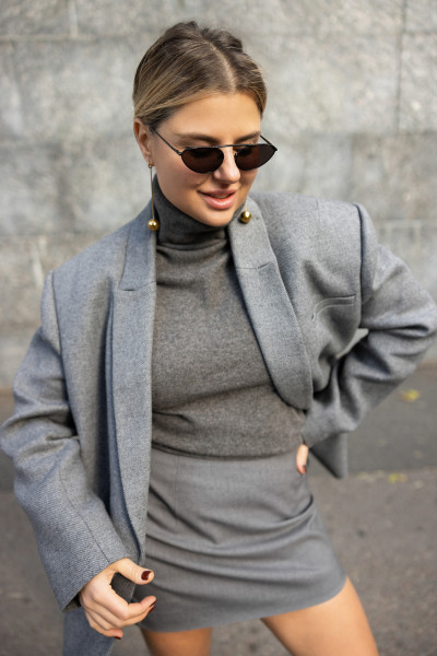 Gray Mini Skirt #2