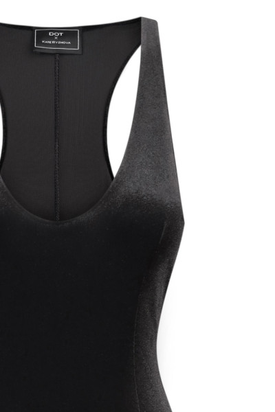 Black Velour Dress Midi #2