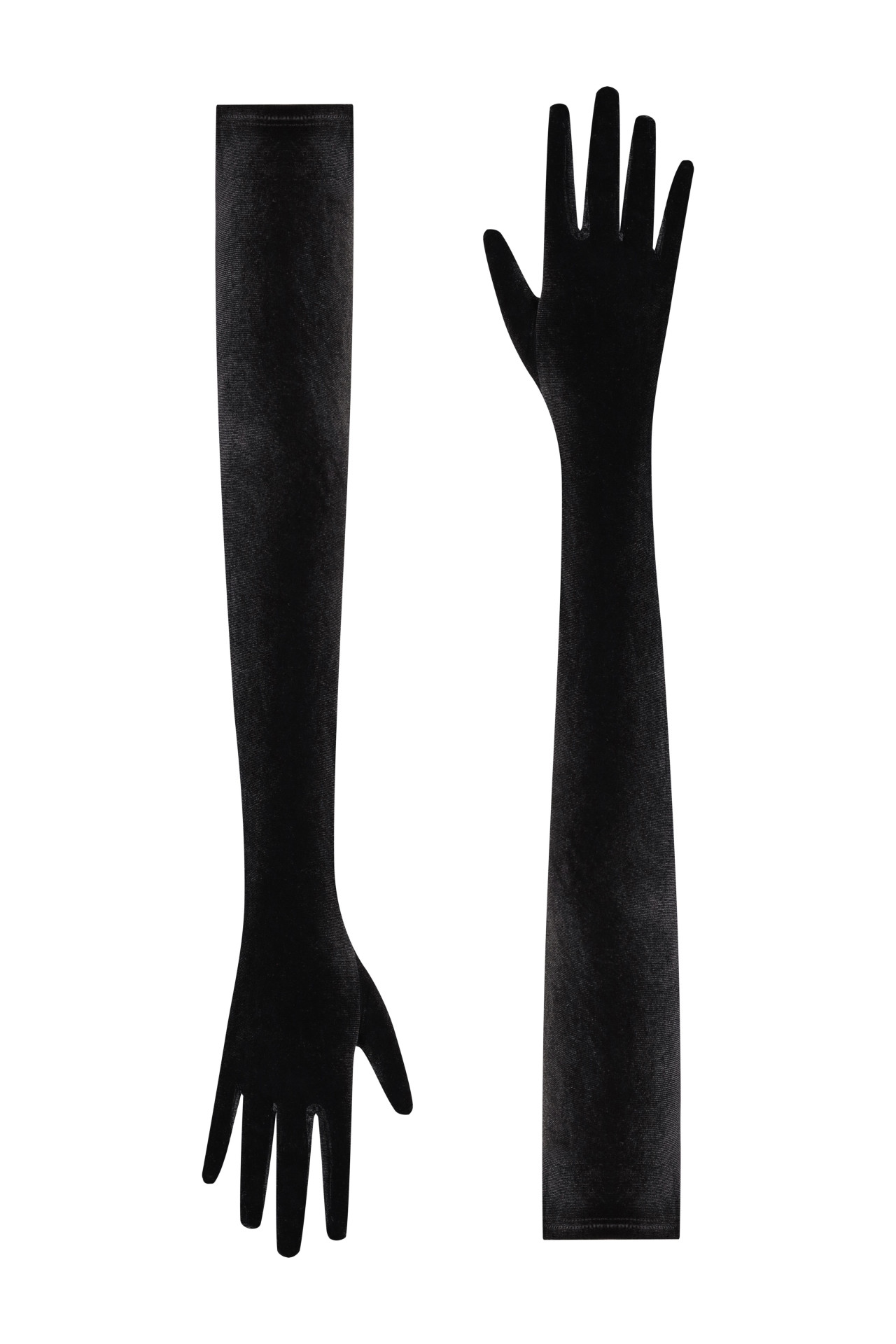 Guantes de terciopelo negro