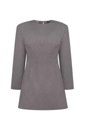 Gray mini dress #1