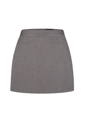 Gray mini skirt