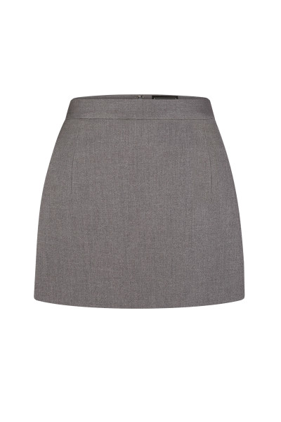 Gray mini skirt