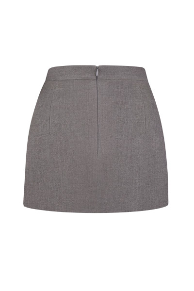 Gray mini skirt