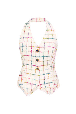 Candy Tweed Vest #1