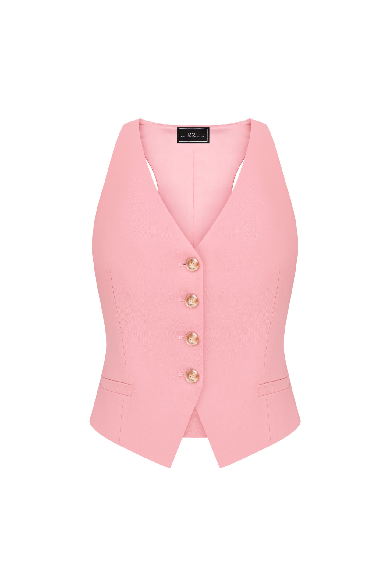 Pink Tailored Vest