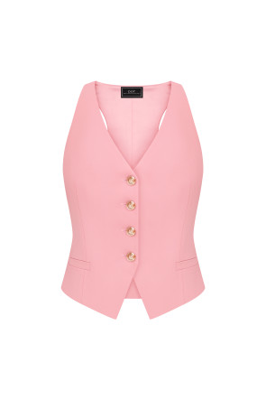 Pink Tailored Vest #1
