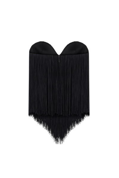 Fringe Corset Black #5