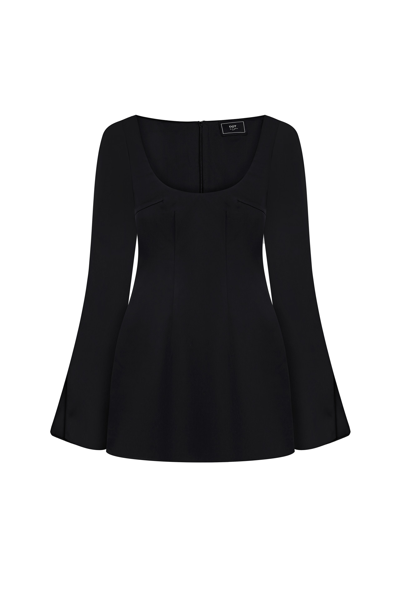 Satin Black Mini Dress