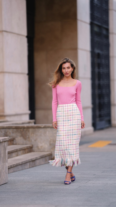 Riviera Tweed Skirt #7