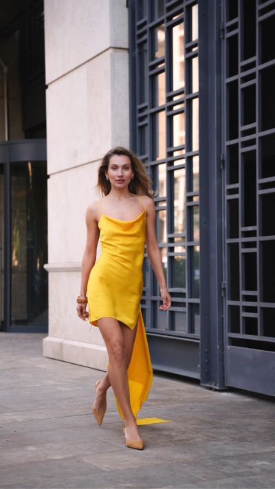 Golden Flow Dress #4