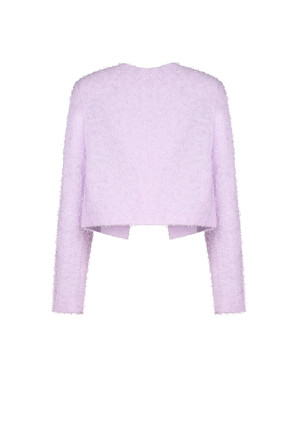 Cropped Textured Tweed Jacket #2