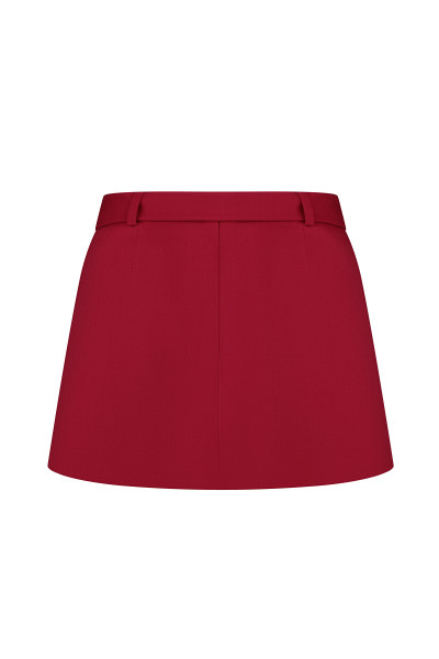 Falda mini roja #4
