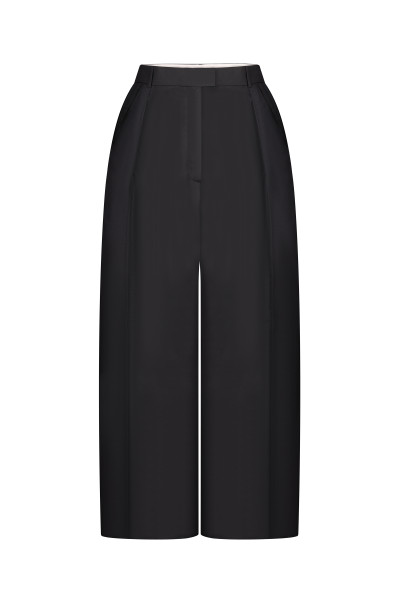 Pantalones con forma de barril de tafetán #1