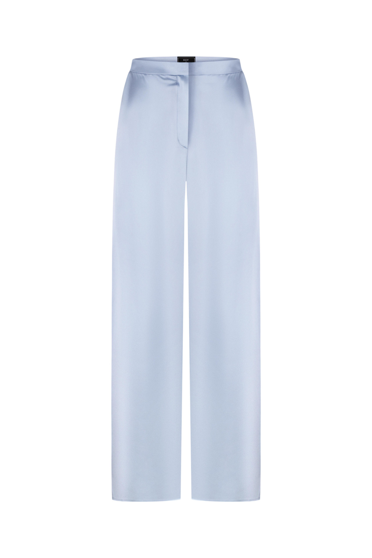 Pantalón de seda con elastano azul pastel