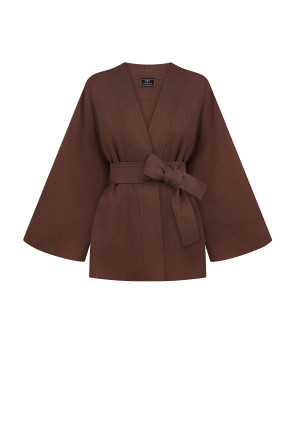 Linen suit chocolate #2