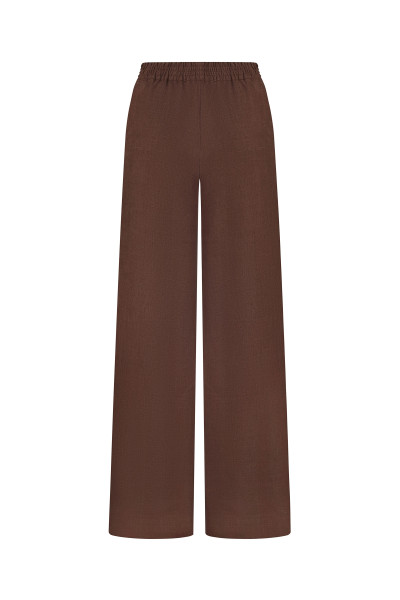 Linen suit chocolate