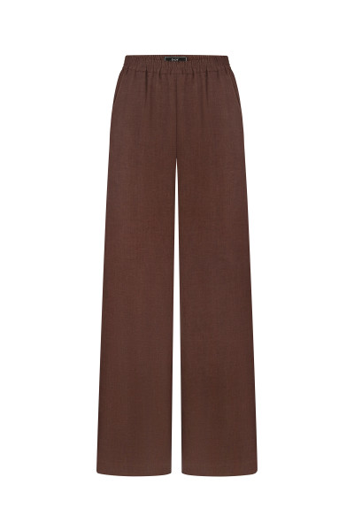 Linen suit chocolate