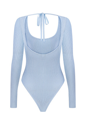 Blueberry Soft Rib Bodysuit #2