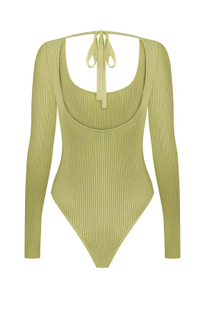 Matcha Soft Rib Bodysuit #2