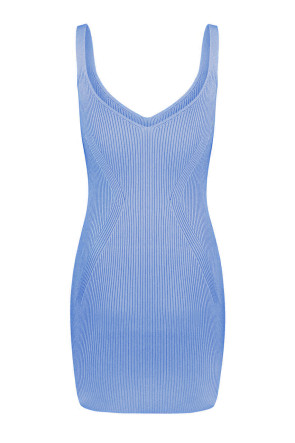 Knitted mini dress Azure