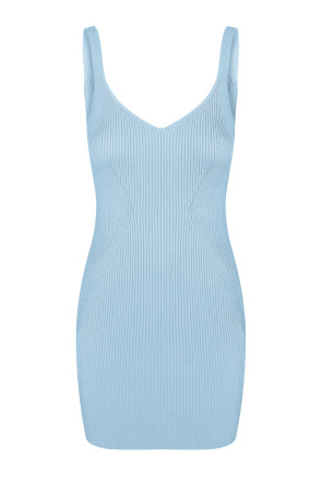 Knitted mini dress Ocean