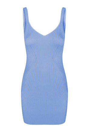 Knitted mini dress Azure