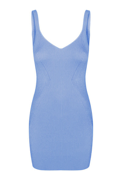 Knitted mini dress Azure