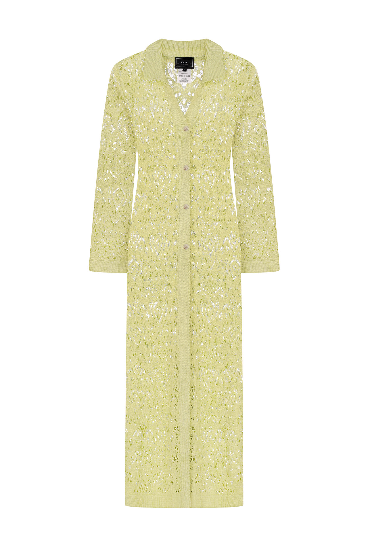 Túnica de punto suave color oliva