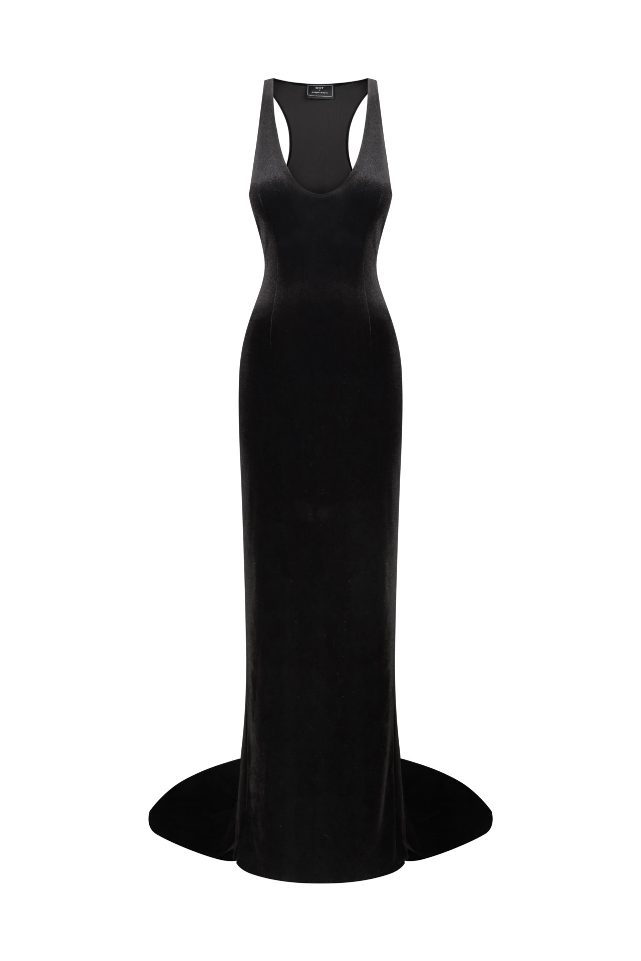 Black Velour Dress Maxi