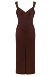 Silk dress Kate chocolate