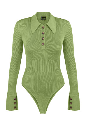 Polo bodysuit Berry