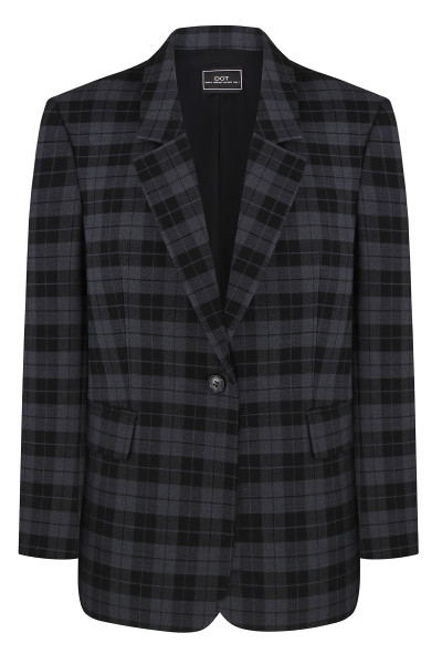 Oversized jacket scottish pattern