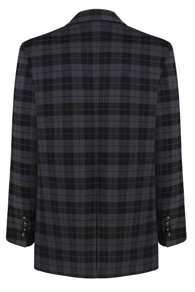 Oversized jacket scottish pattern