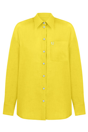 Linen shirt yellow