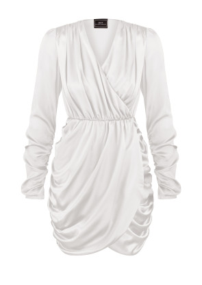 Silk dress SB white