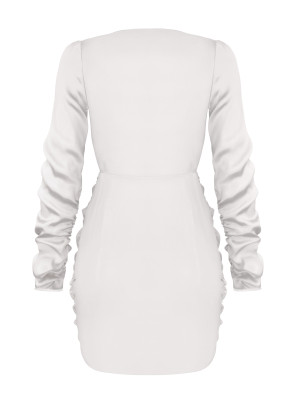 Silk dress SB white